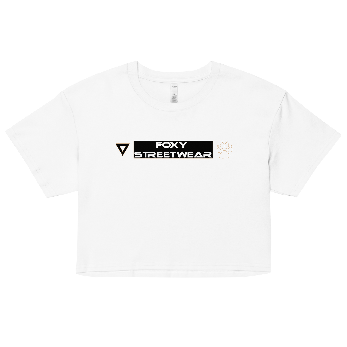 Genesis Box Logo Crop Top B/W